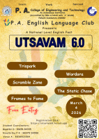 Utsavam 6.0 2026 Literary and Cultural Fest Poster